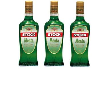 Imagem de Kit Licor Stock Creme De Menta 720ml 3 Unidades