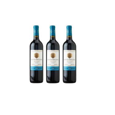 Imagem de Kit Vinho Santa Helena Malbec Reservado Tinto Seco 750ml 3un