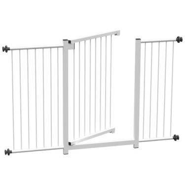 Imagem de Grade portão pet bebê divisor ambiente 70cm 90 cm 100 cm até 123 cm - 