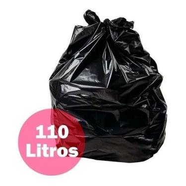 Imagem de Saco De Lixo Preto 110 Litros Reforçado - 100 Unidades - HIGIPACK