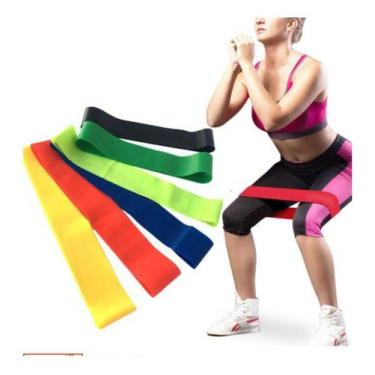 Imagem de 5 Mini Band Elastico Academia Fit Treino Funcional Exercício - oem
