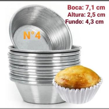 Imagem de 36 Forminhas Empada  E Salgados N4  Envio Imediato Alumínio - Farnese