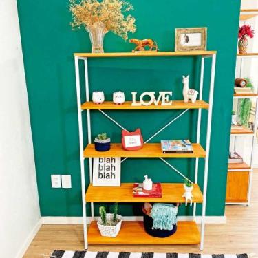 Imagem de Estante Style de Ferro e Madeira Ample 5 Prateleiras Industrial Carval