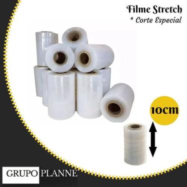 Imagem de FILME STRETCH CORTE 10cm 100mm 1' - Grupo Planne, 100 unidades