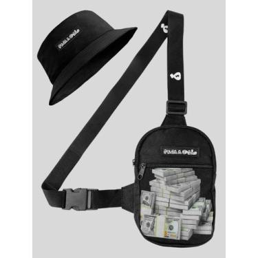Imagem de Bolsa Shoulder Bag Transversal Tira Colo Necessaire + Chapeu Bucket Do