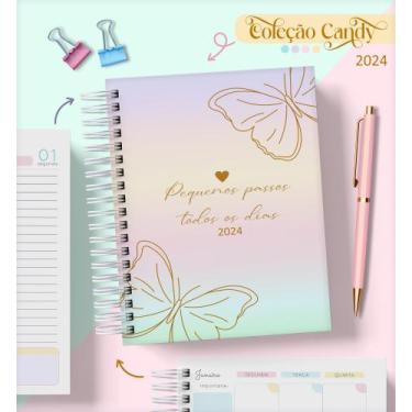 Imagem de Agenda 2024 Borboleta candy - Arte Lembrança 