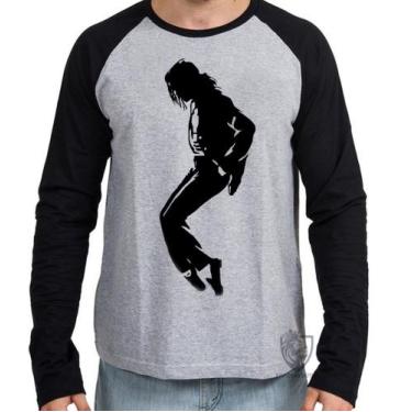 Imagem de Camiseta Manga Longa blusa Michael Jackson - Empório Dutra, M  adulto
