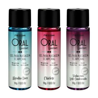 Imagem de Oral Gourmet Mini Gel Beijável que Esquenta 18g Pessini, Maça Verde
