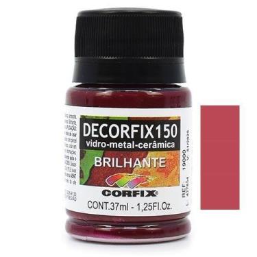 Imagem de Tinta Decorfix 150 Brilhante 37ml - Metal, Vidro e Cerâmica, 434 ROSA 