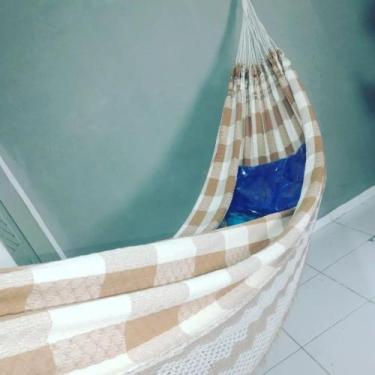 Imagem de rede de dormir solteirao 100% algodao tambaba - redespotiguar, Crua co