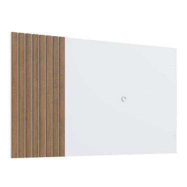 Imagem de Painel Para Tv 65 Polegadas Ripado 180cm Branco Mel Proddy