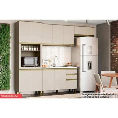 Imagem de Cozinha Modulada Henn Connect 4 Peças (2Aéreo+1Balcão+1Paneleiro) C6P1