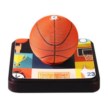 Imagem de Amagogo Calendário 3D Time Piece 2025 Calendário do Ano da 2025 de Notas 3D em Forma de Basquete para Loja Presente de Aniversário Feriados