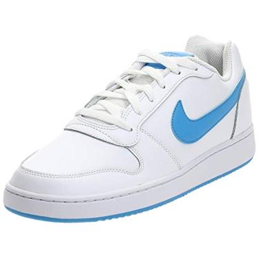 Imagem de Nike Tênis de basquete masculino Ebernon Low, Branco/azul universitário, 8.5 Regular US