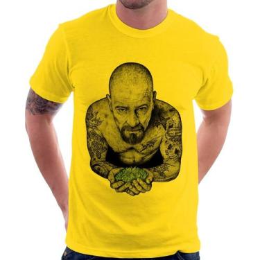 Imagem de Camiseta Walter White Tattoo Heisenberg - Foca na Moda, Amarelo, G