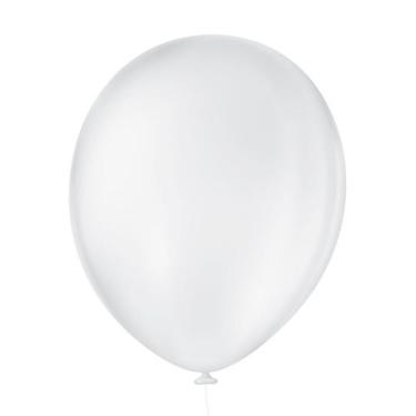 Imagem de Bexiga Balões Liso Redondo Nº 16 Branco - 12 Unid - Pic Pic