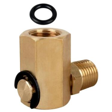 Imagem de IGIUA 50310 Junta giratória para enrolador lateral bobina de mangueira de ar 1/10.2 cm FPT * 1/10.2 cm MPT 90 graus encaixe giratório