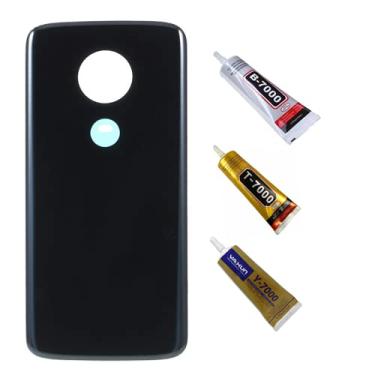 Imagem de Tampa Traseira Para Moto G6 Play Azul + Cola 110ml