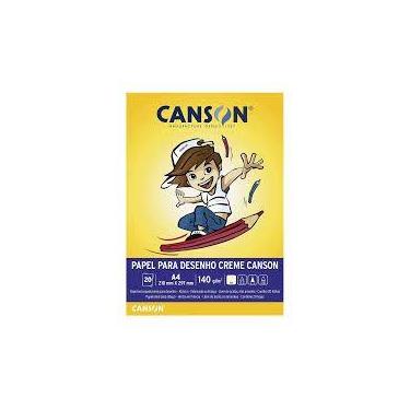 Imagem de Bloco canson a4 140g creme - CANSON(1156/7570)