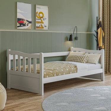 Imagem de Cama Sofá De Madeira Pinus e Mdf 22 Cama Solteiro Woodstore
