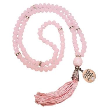 Imagem de Japamala 108 contas em cristal com pingente ho'oponopono - Encanto Das