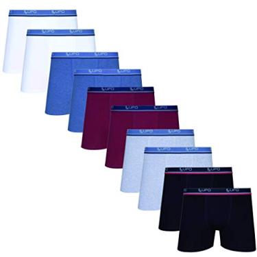 Imagem de Cueca Lupo Boxer - Algodão com Elastano - Kit com 10 Unidades (Adulto) Tamanho: G | Cor: Sortida