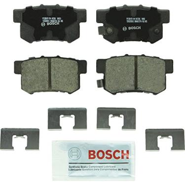 Imagem de Bosch BC536 QuietCast Conjunto de pastilhas de freio de cerâmica premium para Acura CL, EL, Integra, Legend, RDX, RL, TL; Honda CR-V, Element, Odyssey; Isuzu Oasis; Traseira