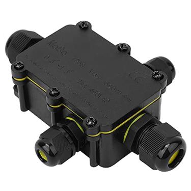 Imagem de Caixa de Conexão à Prova D'água de Junção de Plástico IP68 T100 UL94V - 2 para Luzes Subaquáticas Construção do Jardim [Proteção do Cordão de saída] (4 Way)