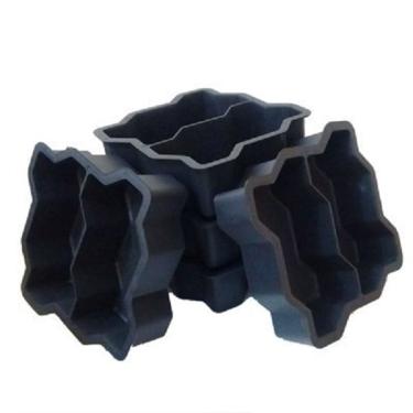 Imagem de Forma Piso 16 Faces Intertravado 24X10X6Cm 10 Unidades