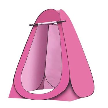 Imagem de NEONMAN Tenda de Casa de Banho para Campismo com Bolsa de Armazenamento, Tenda de Privacidade Portátil para Chuveiro Tenda de Vestir Dobrável com um Toque, Impermeável e à prova de sol(Rosa)