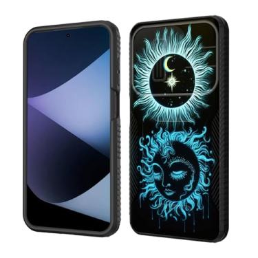 Imagem de wiaekosef Capa para Moto G Stylus 5G 2025, capa de lente de câmera deslizante embutida, proteção resistente à prova de choque, capa de camada dupla para Motorola Moto G Stylus 5G 2025, sol e lua