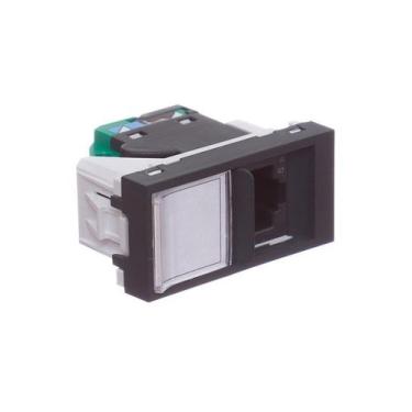 Imagem de Módulo Tomada RJ45 8 Fios Preto Orion Schneider, Grafite 