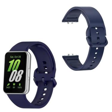 Imagem de Pulseira Silicone Sport compativel com Galaxy Fit3 - TECH KING, Azul M