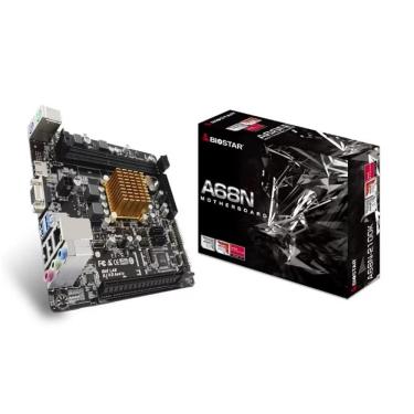Imagem de Placa Mãe Biostar A68N-2100K 2.0, com Processador AMD E1-6010, Mini-ITX, DDR3