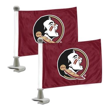 Imagem de FANMATS 61902 Bandeiras de carro do embaixador do Estado da Flórida Seminoles – Pacote com 2 mini bandeiras automotivas, 10 x 15 cm, perfeitas para capô ou porta-malas