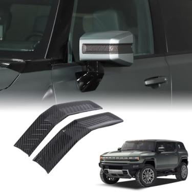 Imagem de Fita de raspagem para espelho retrovisor de carro compatível com acessórios Hummer EV 2024 2025 acessórios adesivos de proteção para espelho retrovisor