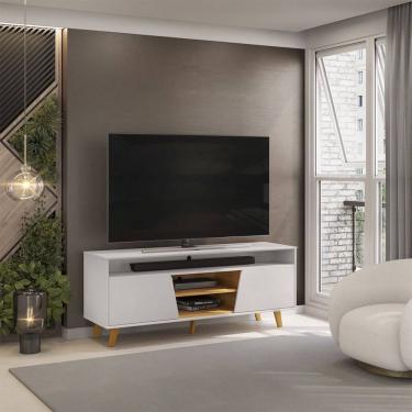 Imagem de Bancada Lana para TV até 60 Polegadas com 2 Portas Bali Cedro DJ Móveis