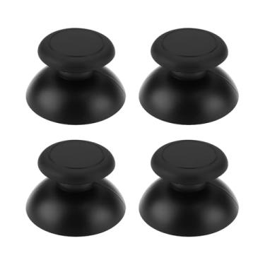 Imagem de SING F LTD 4 peças de substituição analógico Thumbsticks compatíveis com Nintendo Wii U Gamepad Controller (preto)