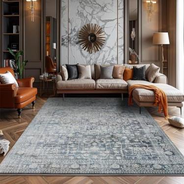 Imagem de Colcha Feng Shui com estampa de tinta, carpete resistente à sujeira para sala de estar, carpete de cabeceira para quarto e casa, decoração para casa (120 x 200 cm (3,9 x 6,6 pés/FSXB antiderrapan