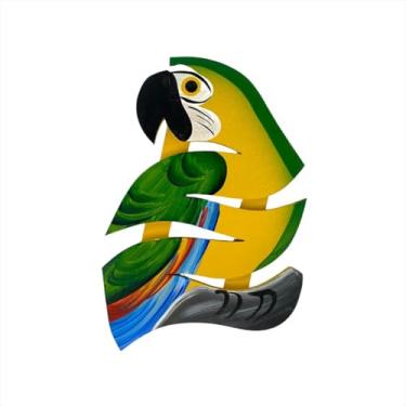 Imagem de Descanso De Panela Artesanal Arara Aparador Para Mesa - Atelie Center (Verde)