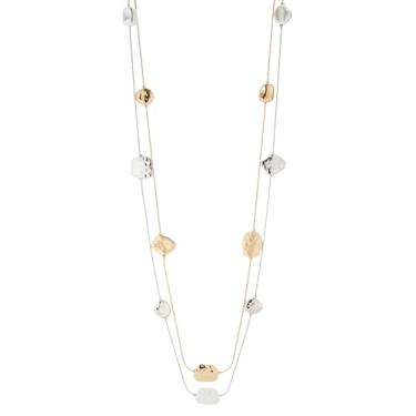 Imagem de Noessla Colar longo de ouro para mulheres, corrente longa com contas, bijuteria, presente para mulheres, moderno, Zinco, Sem Pedra Preciosa