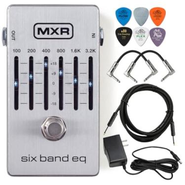 Imagem de Tonebird Pedal De Efeitos Frequência Com Equalizador Seis Bandas Mxr M109S, 10 Slides, Fonte Alimentação 9 V, Cabo Patch, Pacote Palhetas