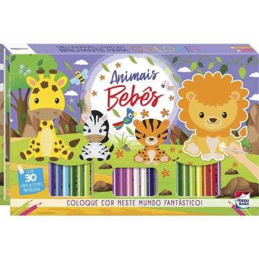 Imagem de Meu Incrivel Livro-Kit Brilhante Para Colorir: Animais Bebes