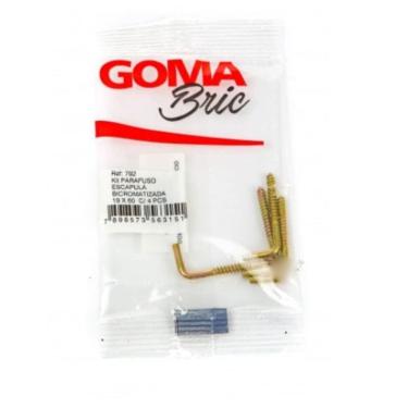 Imagem de Kit Parafuso Escapula Bicromatizada Goma 19x60 com 4 Peças