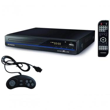 Imagem de Dvd Player Mondial Gamer Karaoke Usb Mp3 Com Joystick E 600 Jogos