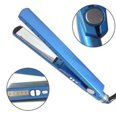Imagem de Prancha Chapinha De Cabelos 450c 5 Temperaturas Bivolt Azul