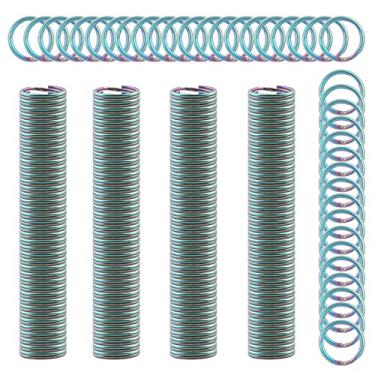 Imagem de NOYIN Chaveiros Redondos Com Fenda - Anéis De Chaveiro Metal, Enfeites Artesanais, Conectores Argolas, Pingentes Fecho (Od 12 Mm, Arco-Íris)