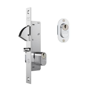 Imagem de Fechadura 901 Espelho Grafite Inox Porta Correr Externa - Stam