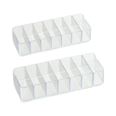 Imagem de Caixa Organizadora De Cabos De Plástico Transparente Com 10 Abraçadeir