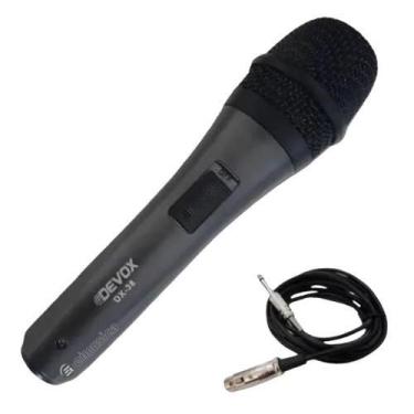 Imagem de Microfone Dinâmico C/Fio Devox - Modelo DX-38